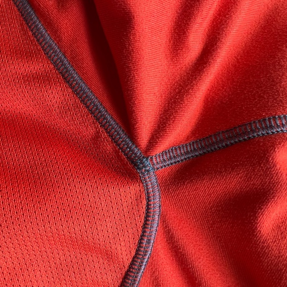 Champion Men’s XL Performance 1/4 Zip Pullover Orange w/ Gray Stitching - Picture 3 of 10